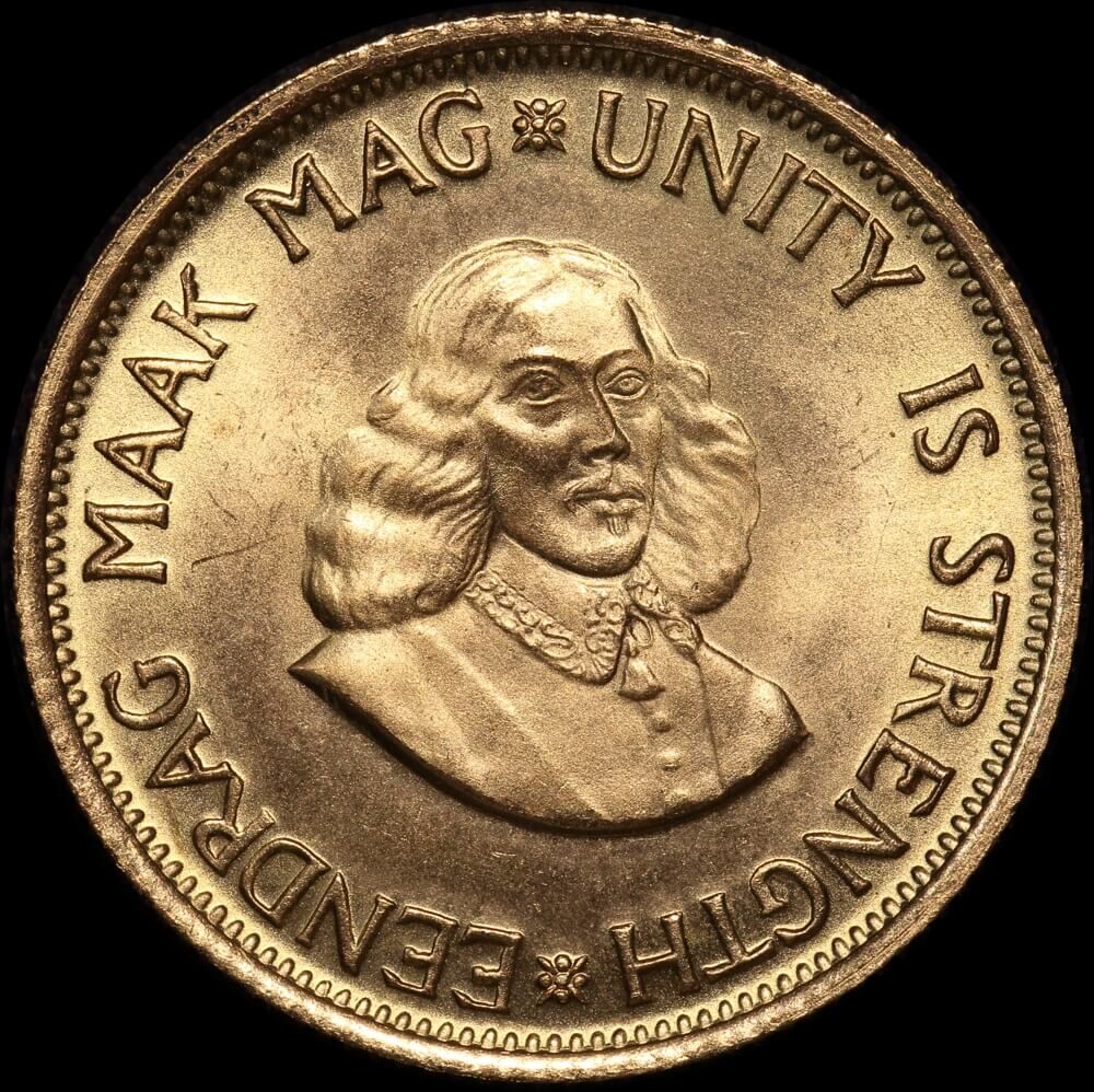 South Africa 1973 Gold 2 Rand KM# 64 Choice Uncirculated product image