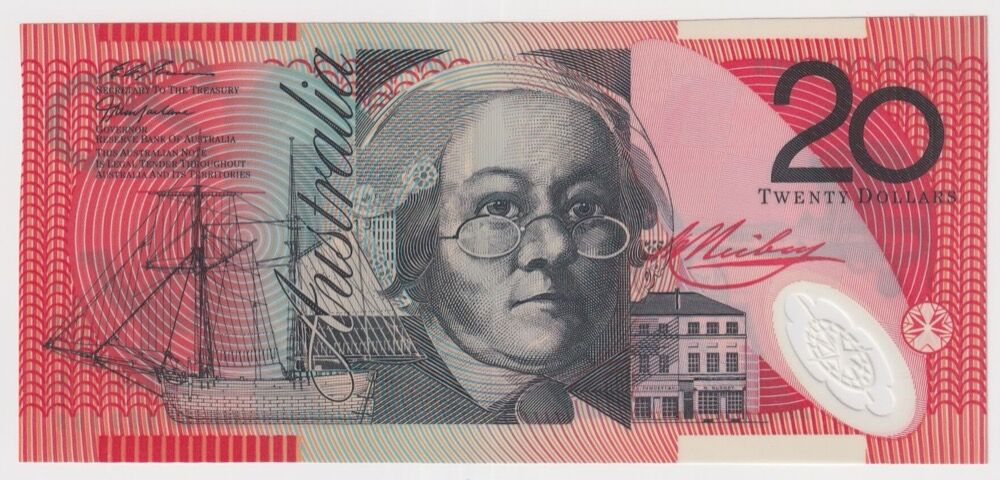 1997 $20 Note MacFarlane/Evans GB97 Last Prefix R418aL Uncirculated