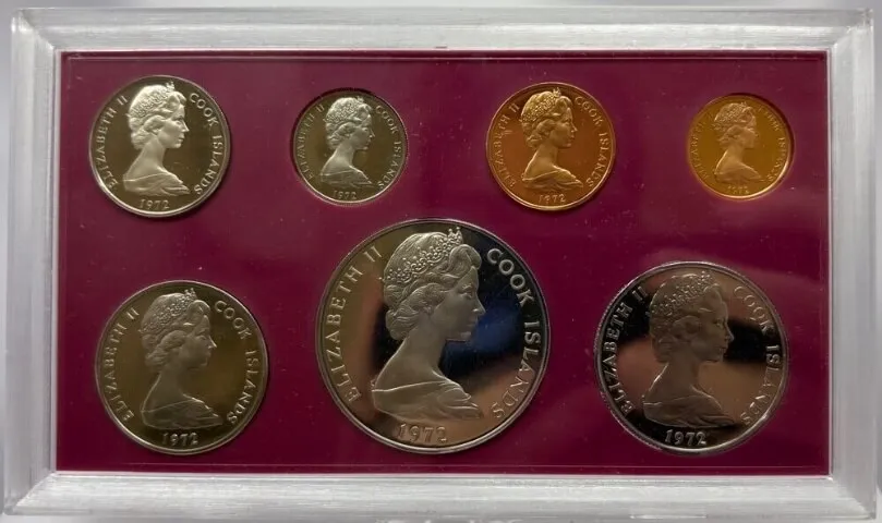 Cook Islands 1972 Proof Coin Set product image
