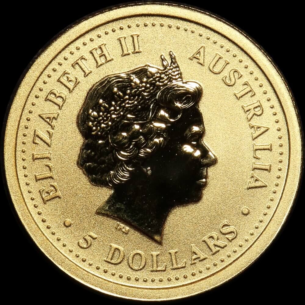 2004 Gold 1/20ozt Kangaroo Nugget Specimen Coin product image