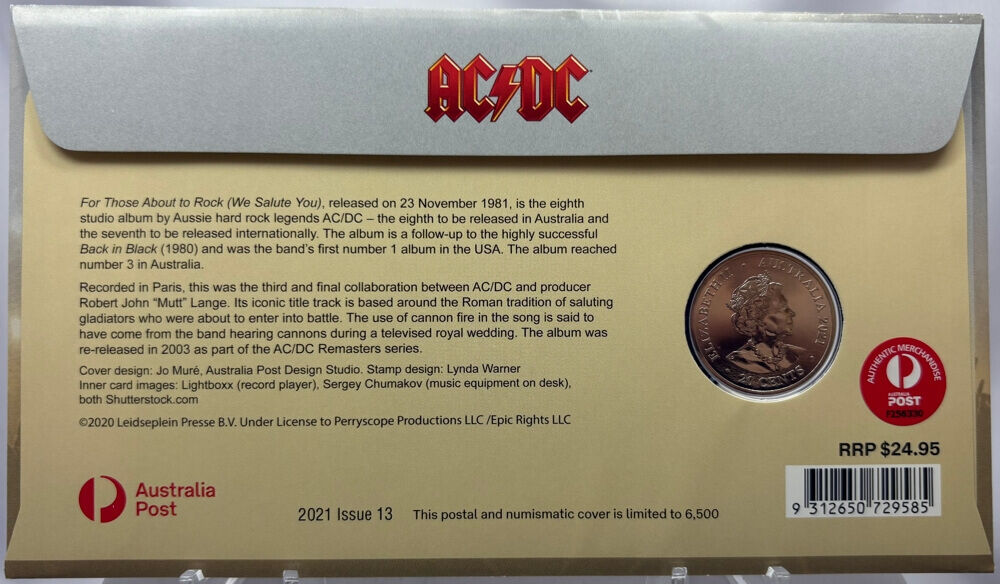 2021 20 Cent PNC AC/DC - For Those About to Rock product image