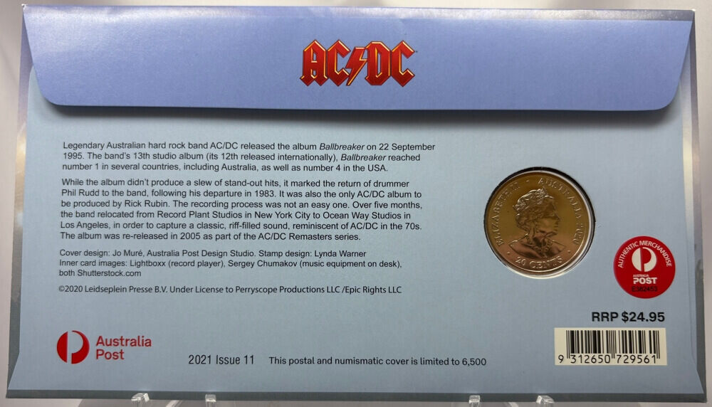 2020 20 Cent PNC AC/DC - Ballbreaker product image