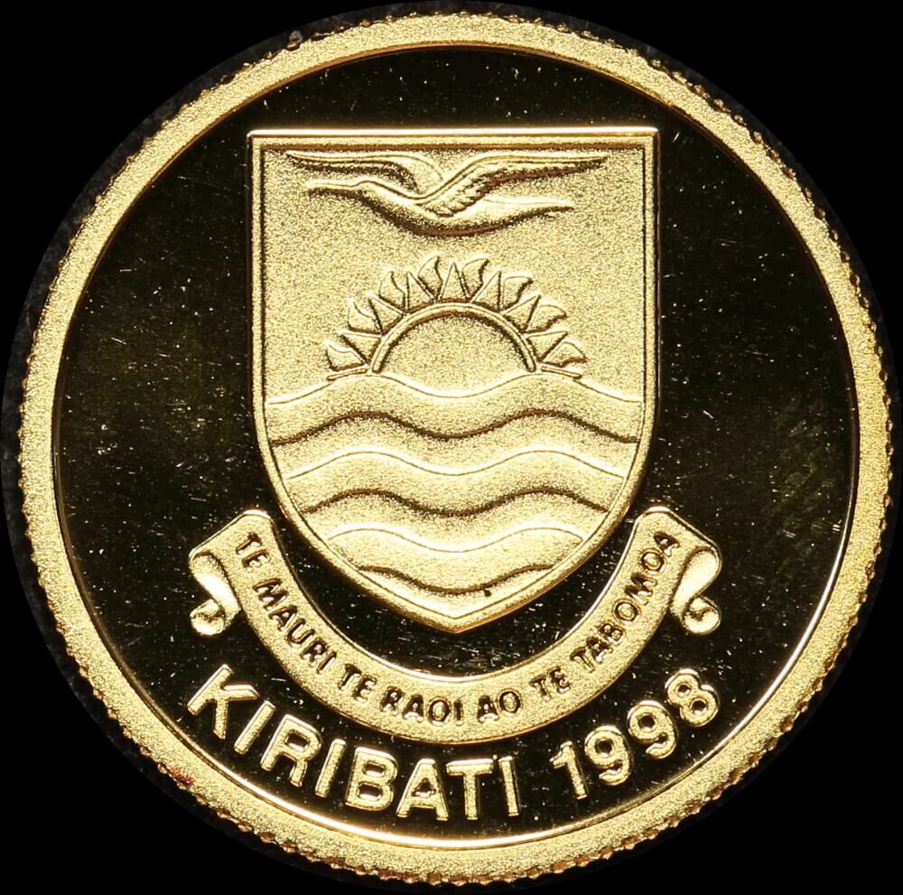 Kiribati 1998 Gold Proof 1 Dollar KM# 27 Titanic product image