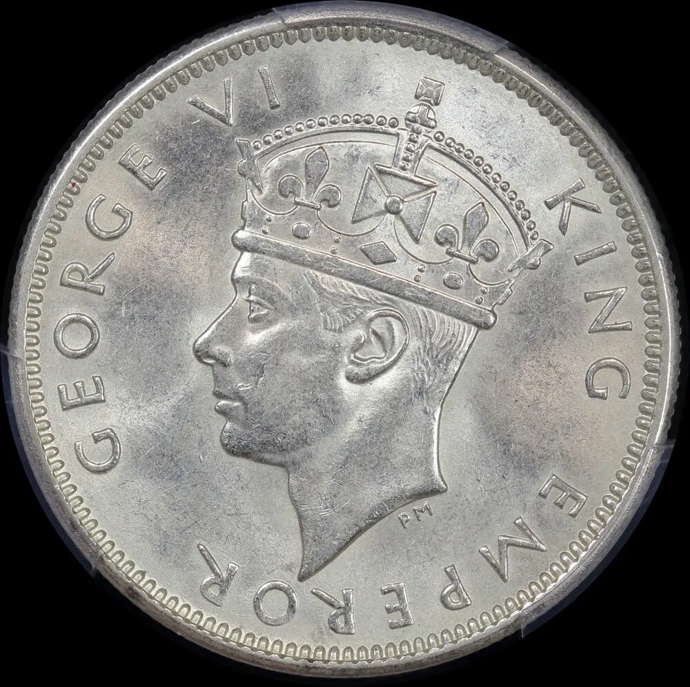Fiji 1942-S Silver Shilling KM#12a PCGS MS62