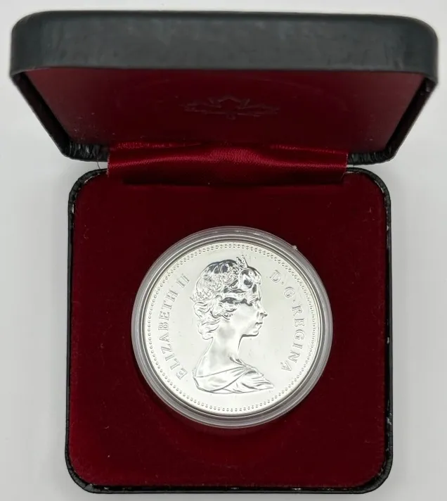 Canada 1979 Silver Specimen 1 Dollar KM# 124 Griffon product image