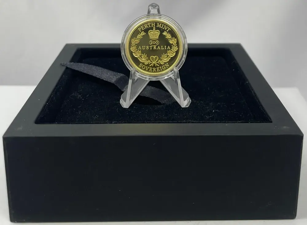 2019 Perth Mint Proof Gold Sovereign Damaged Packaging