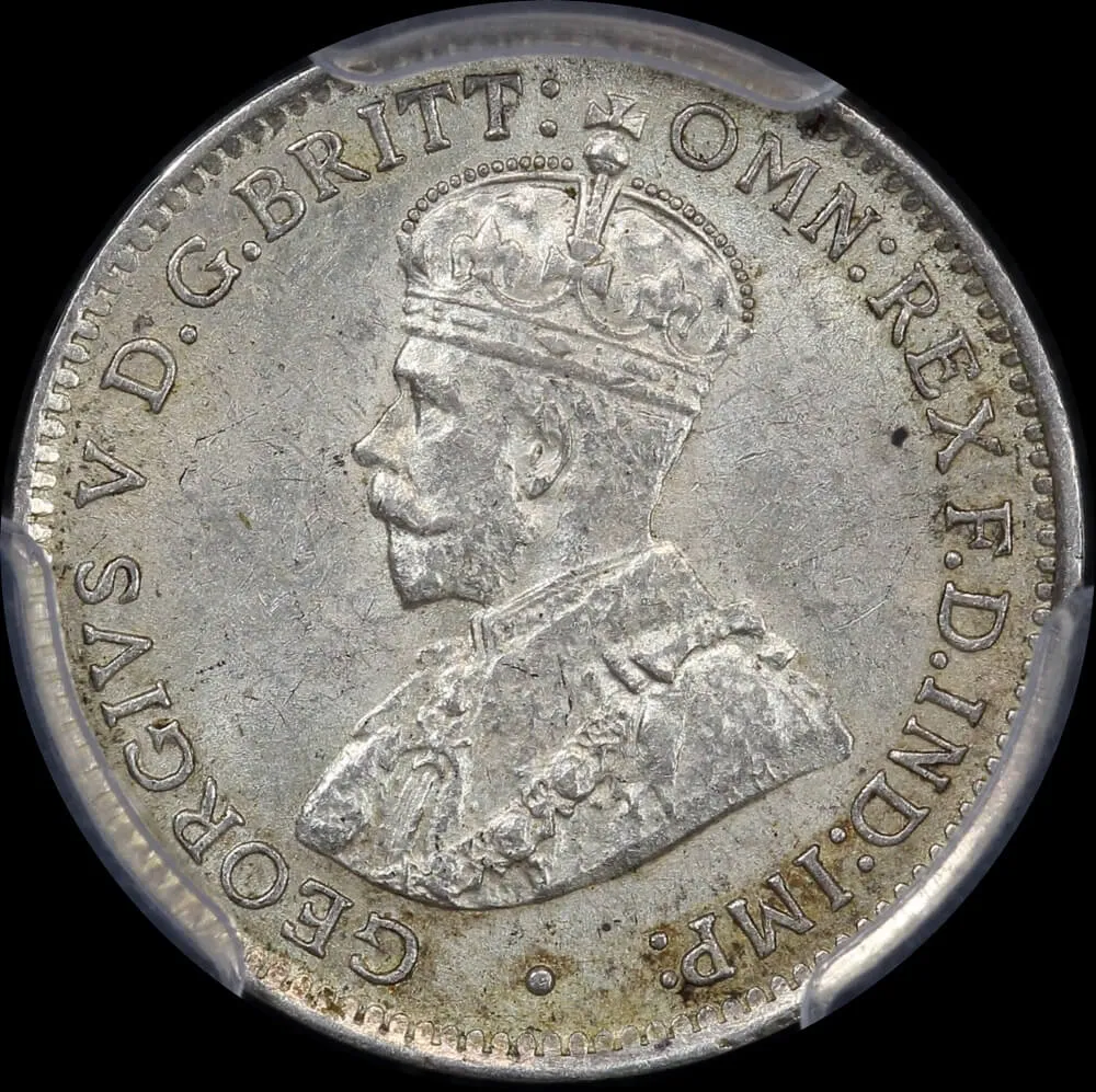 1918 Threepence Choice Uncirculated (PCGS MS62)