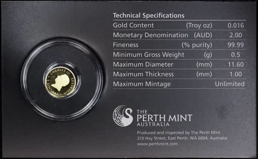 2025 Gold Half Gram Coin Mini Kangaroo product image