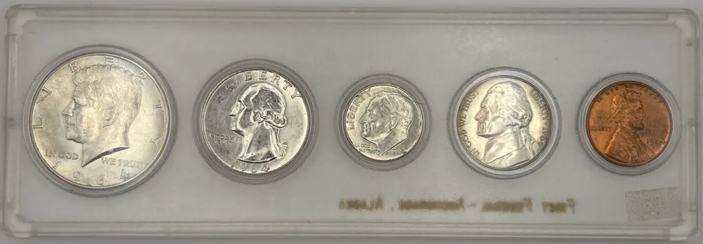 United States 1964 Uncirculated 5-Coin Set product image