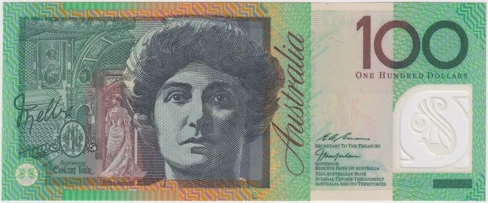 1998 $100 Note AA98 First Prefix MacFarlane/Evans R618bF ex NPA Folder