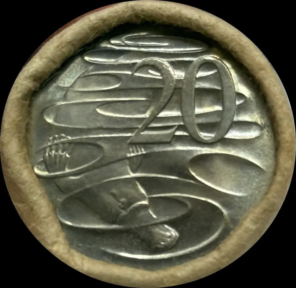 Twenty Cent RAM Mint Roll Mystery Date Tails/Tails