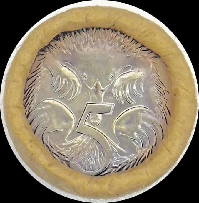 1977 5 Cent Mint Roll (Heads / Tails)