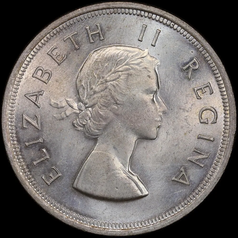 South Africa 1953 Silver 5 Shillings KM#52 Uncirculated product image