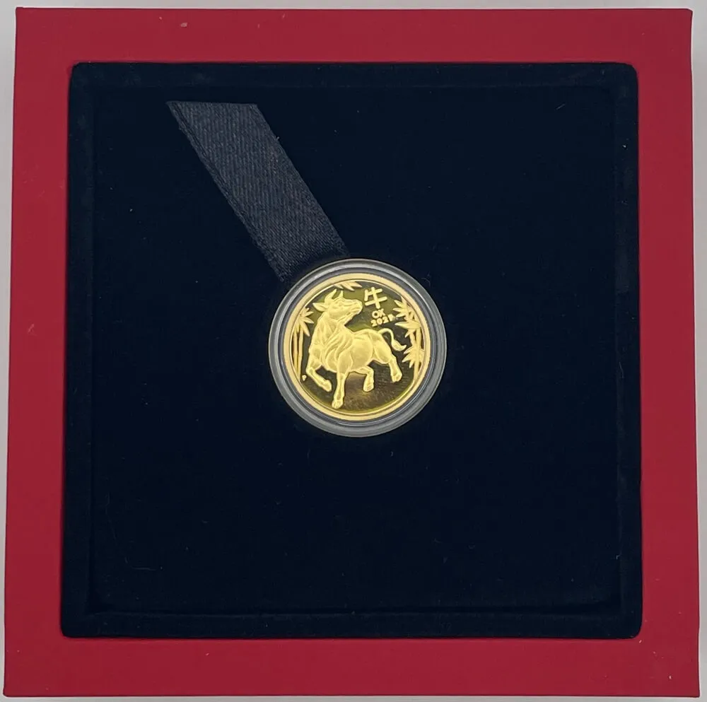 Australia 2021 Gold 1/4 oz Proof Coin Series III - Lunar Ox product image