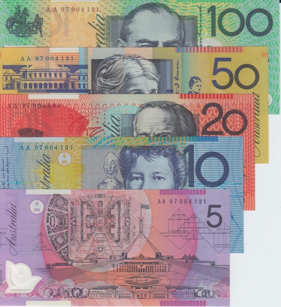 1997 Annually Dated Banknote Set - Deluxe (Black Serials)