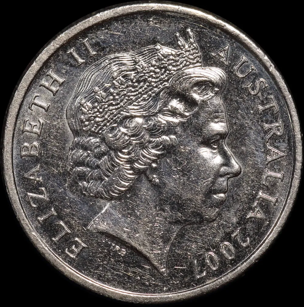 Australia 2007 Five Cents Double Headed about Unc