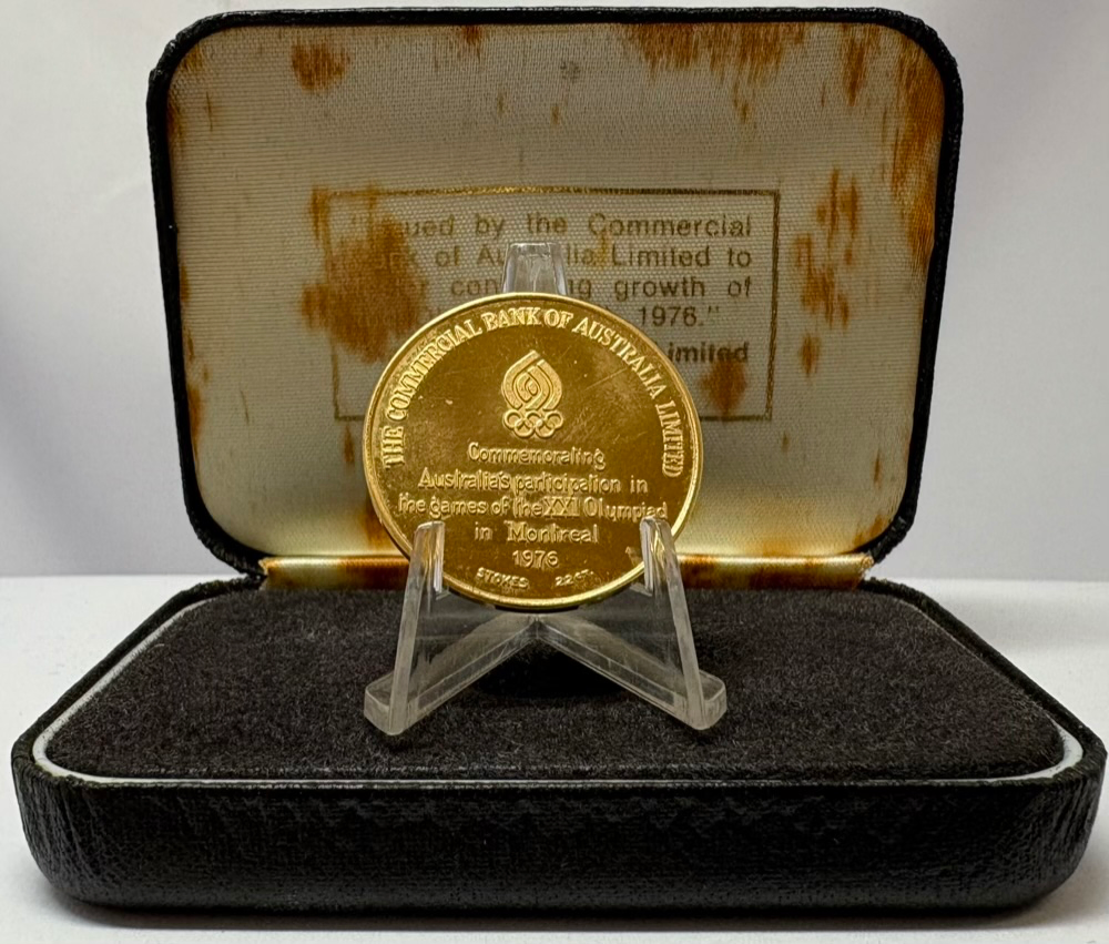 1976 Gold Medallion Australian Olympic Team Montreal