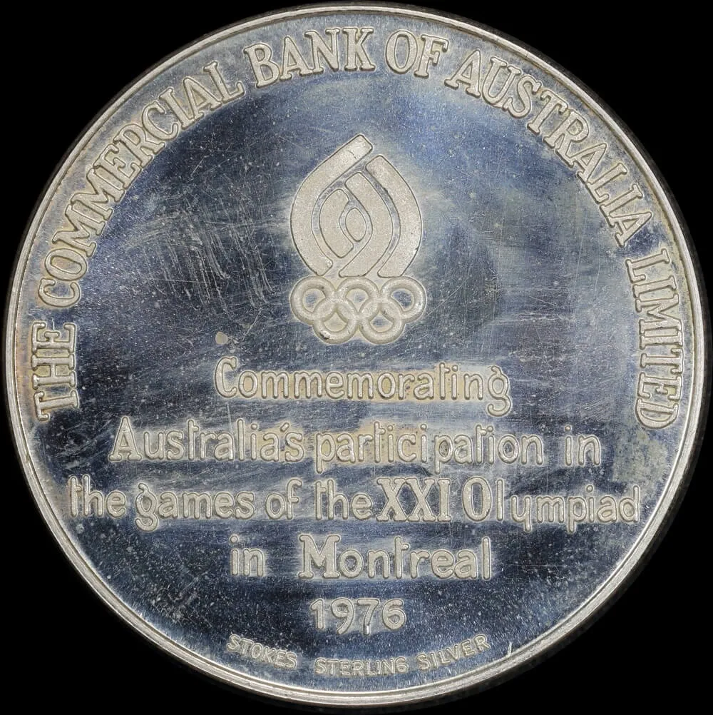 1976 Silver Medallion Australian Olympic Team Montreal