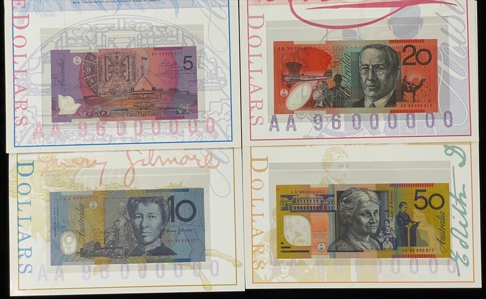 1996 Annually Dated Banknote Set Premium