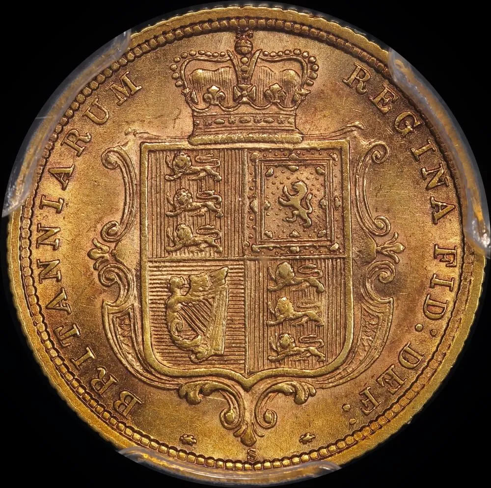 1886 Sydney Young Head Half Sovereign good EF (PCGS AU55)