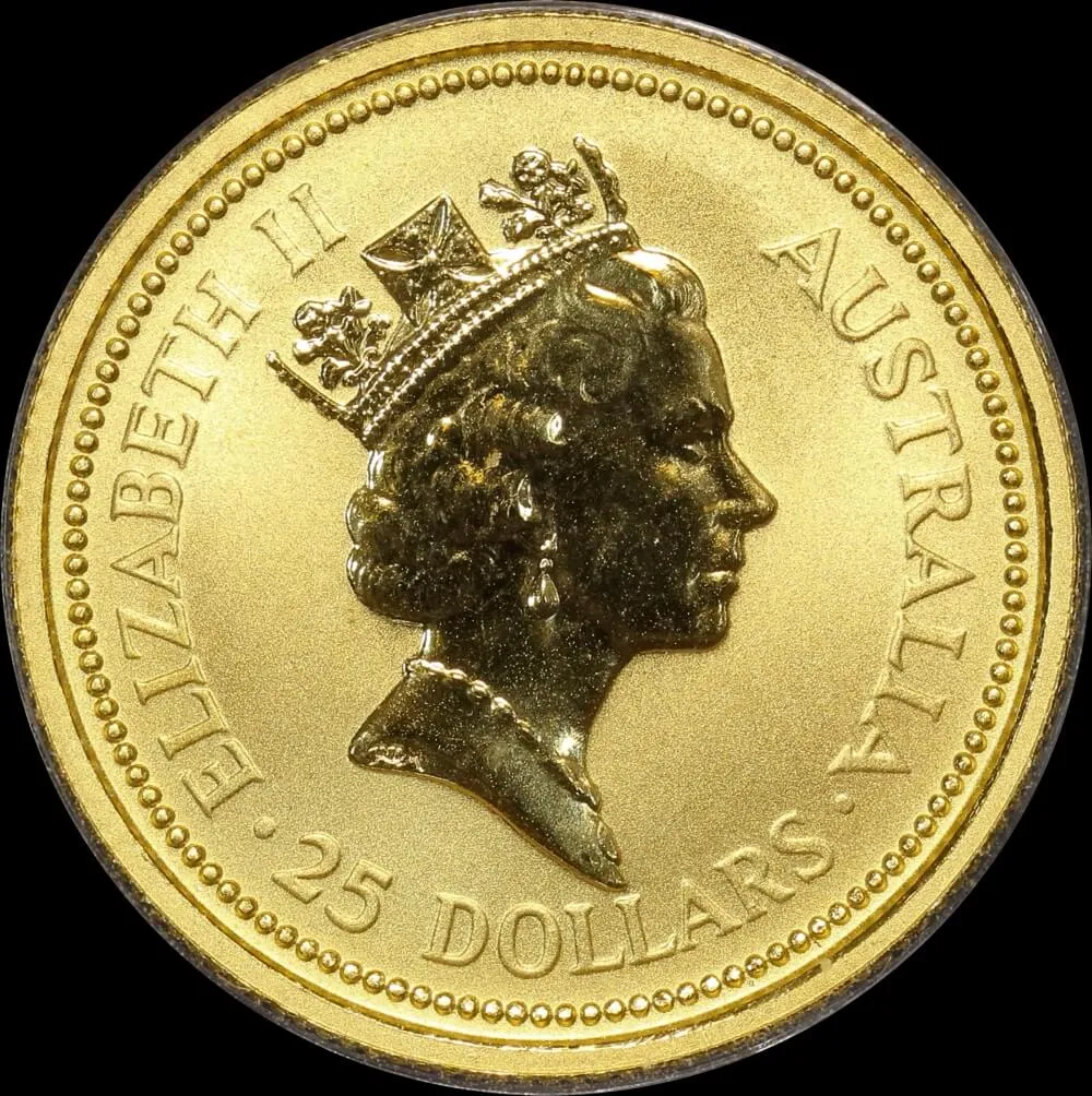 1990 1/4 Ounce Gold Specimen Coin Kangaroo Nugget