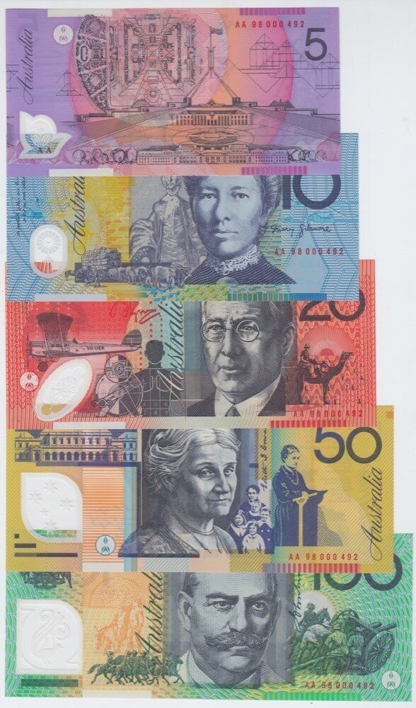 1998 Annually Dated Banknote Set - Premium