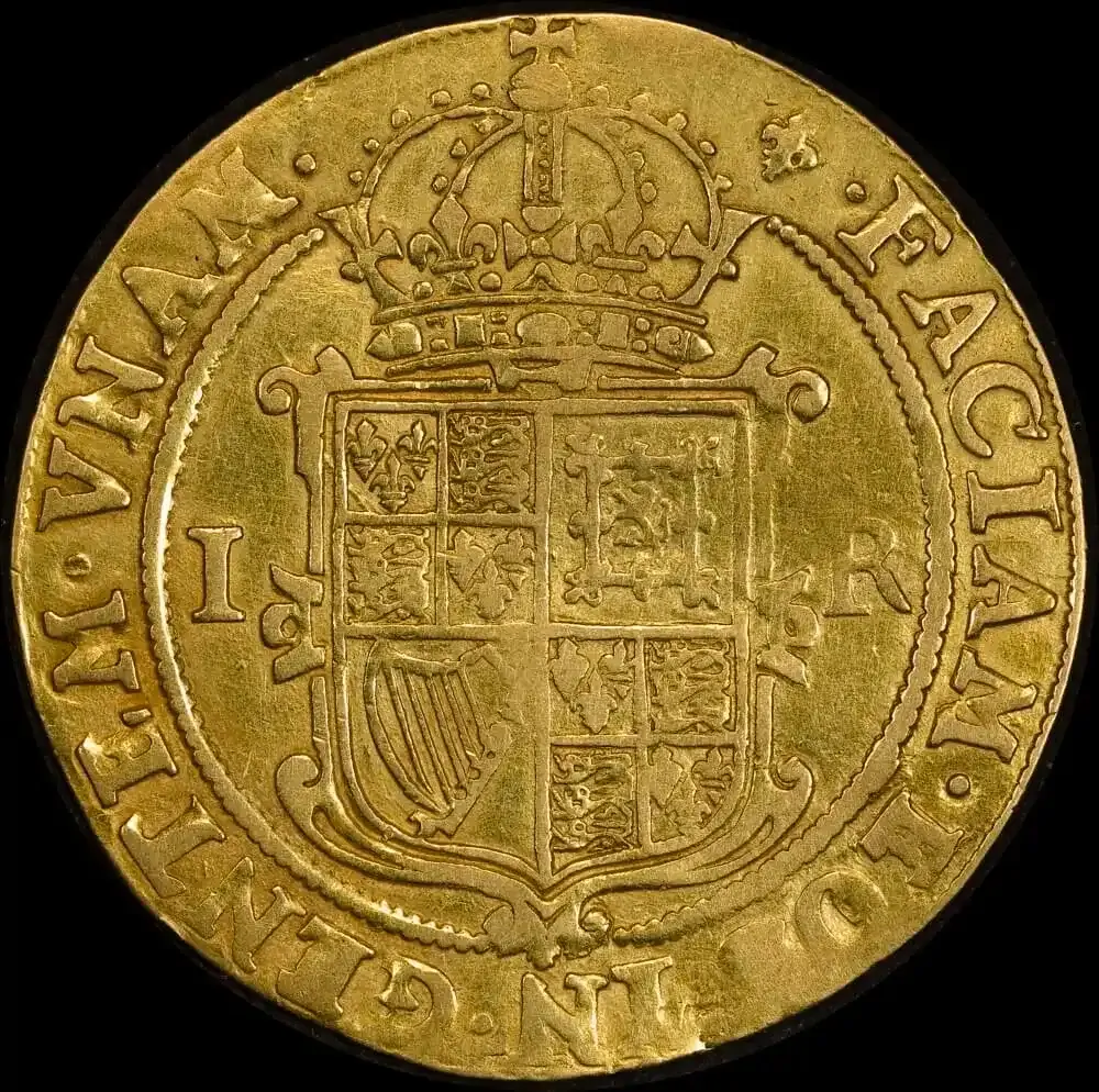1604 ~1605 Gold Unite James I (Second Bust) S#2618 Fine