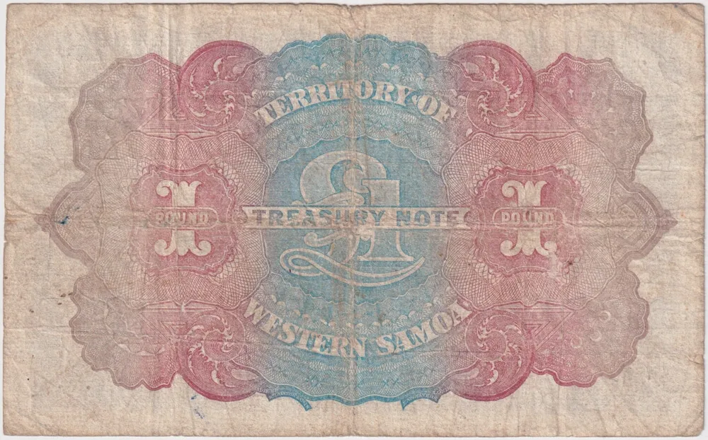 Western Samoa 1954 1 Pound Pick#8a Fine product image