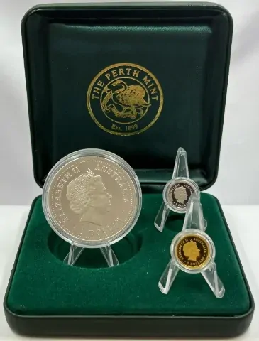 2004 Gold Platinum Silver Proof Coin Set Mini Outback Collection product image