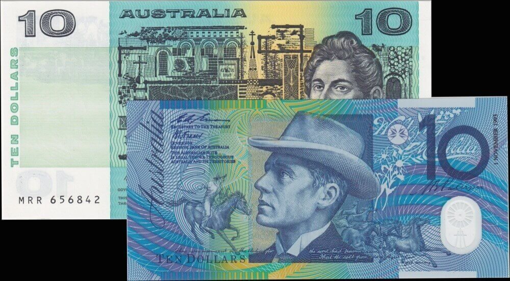 1993 10 Dollar First Day of Issue Folder Embossed