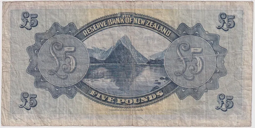 New Zealand 1934 Five Pounds P# 156 Fine product image