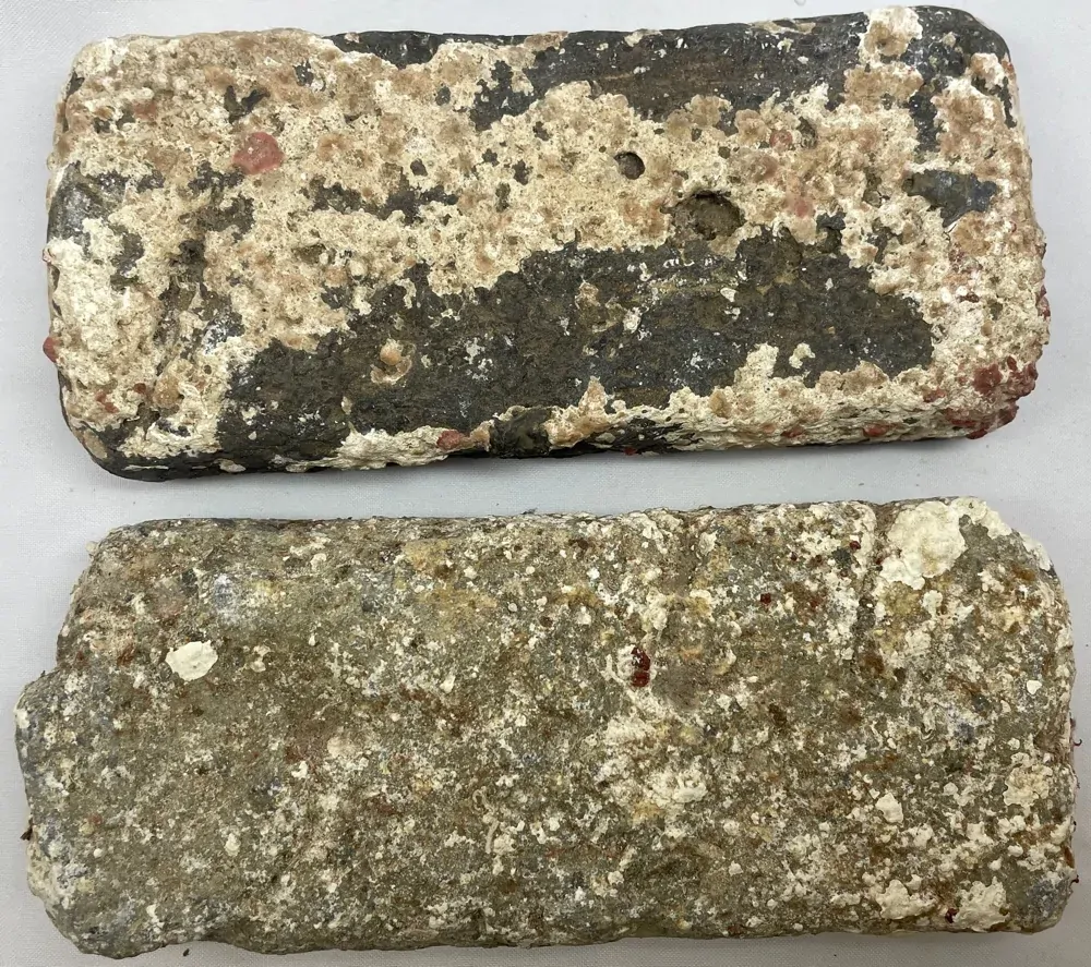 Pair of Ballast Bricks (Brown & Grey) ex Batavia Shipwreck product image