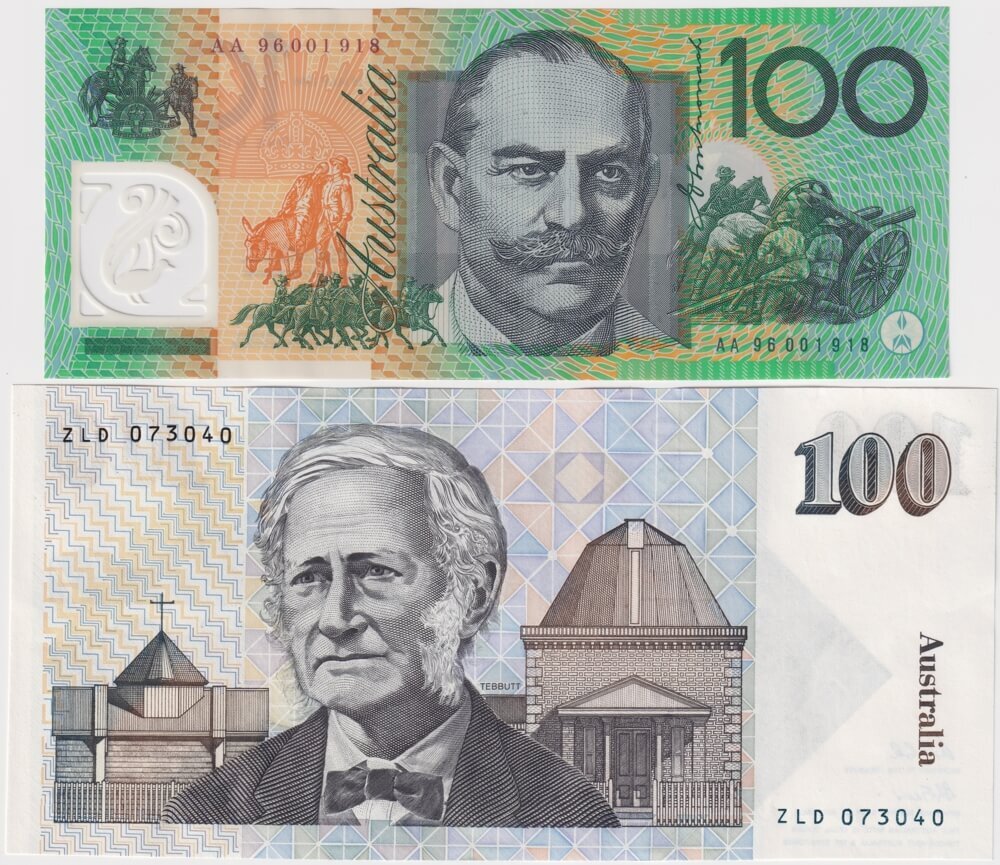 1996 100 Dollar First Day of Issue Folder Embossed