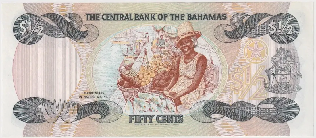 Bahamas 1984 50 Cents Pick# 42 Uncirculated