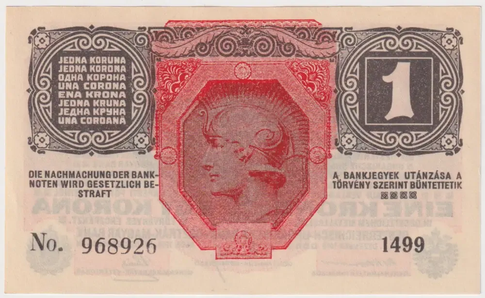 German-Austria 1916 1 Krone Pick# 49 Uncirculated