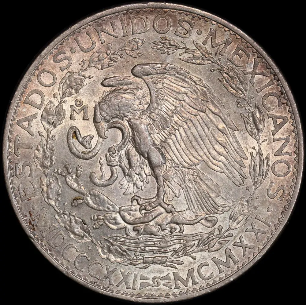 Mexico 1921 Silver 2 Pesos KM# 462 Uncirculated product image