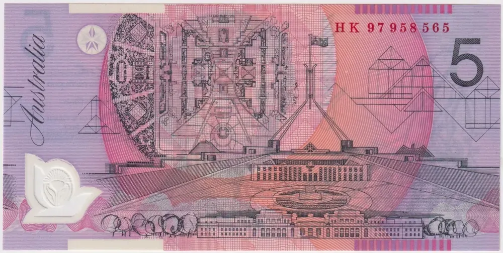 1997 Five Dollar Folder Hong Kong Handover 