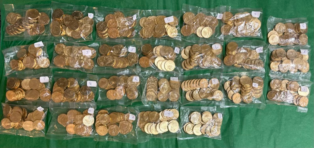 2021 Set of 26 1 Dollar RAM Bags Coin Hunt #2 Alphabet product image
