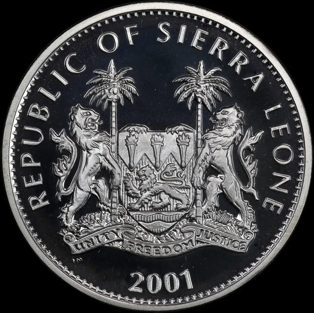 Sierra Leone 2001 Silver $10 Uncirculated Coin The Big Five: Elephant product image
