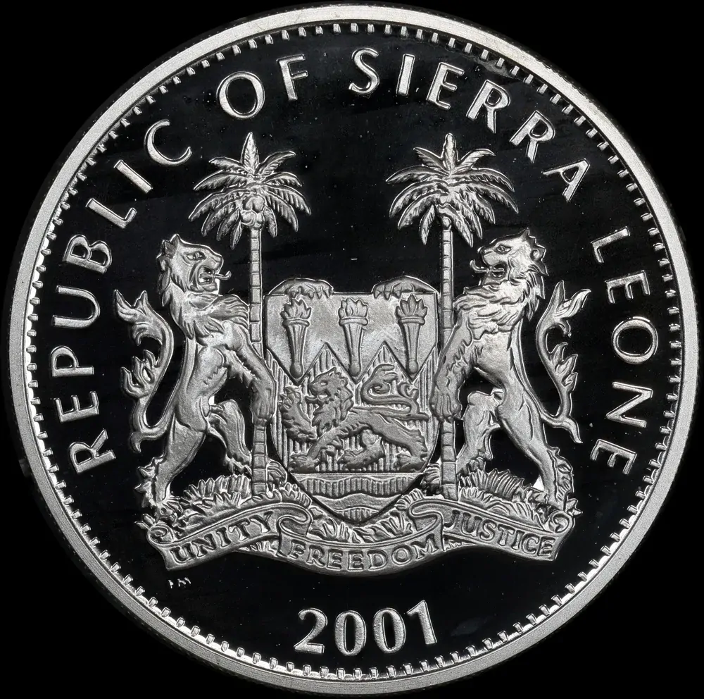 Sierra Leone 2001 Silver $10 Uncirculated Coin The Big Five: Buffalo product image