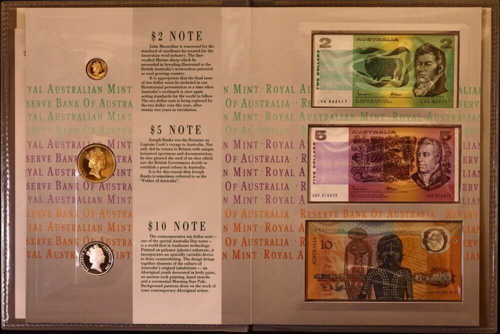 1988 Bicentennial Coin and Note Collection