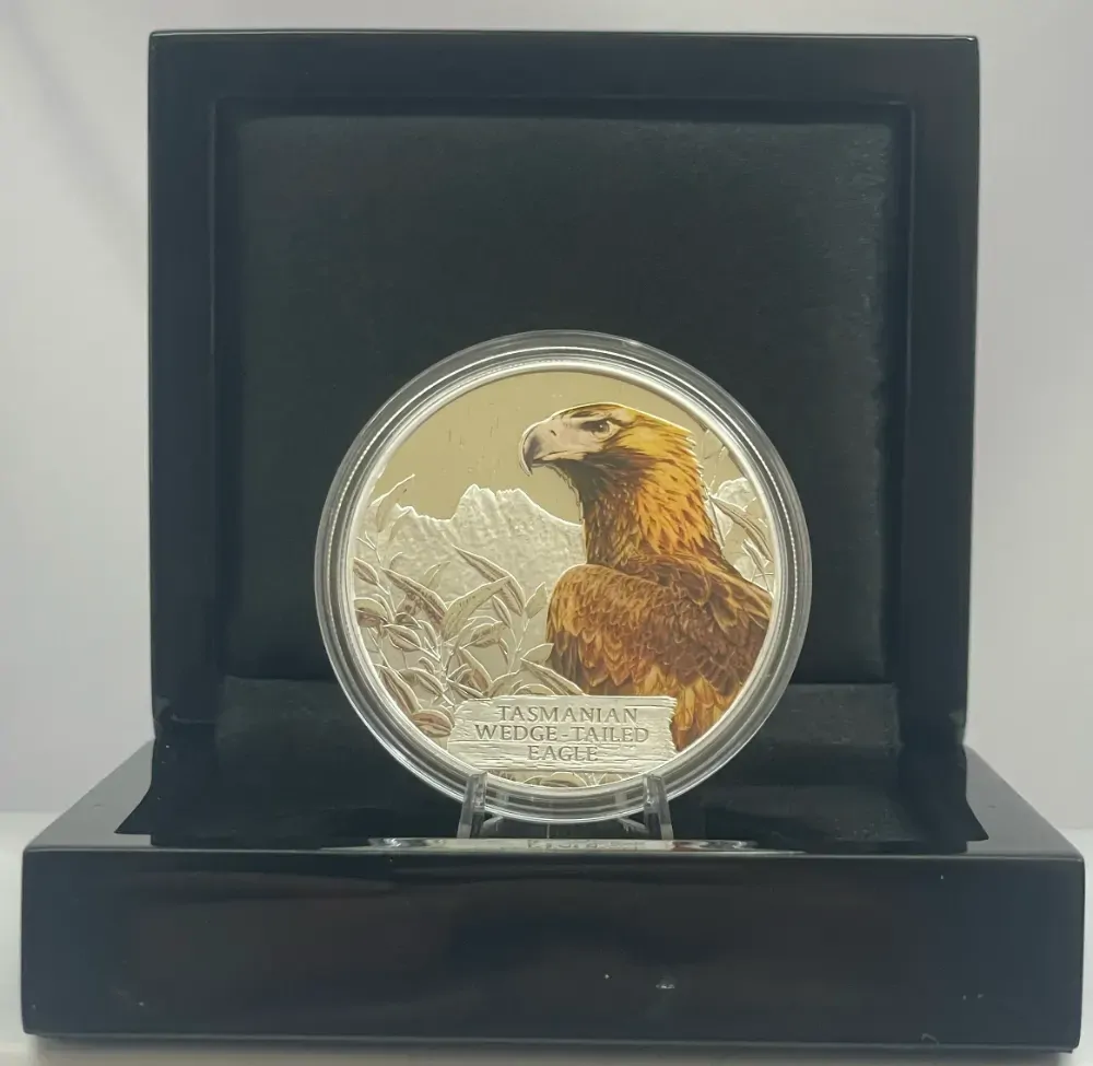 Tuvalu 2012 Silver 1 Dollar Proof - Tasmanian Wedge-Tailed Eagle product image