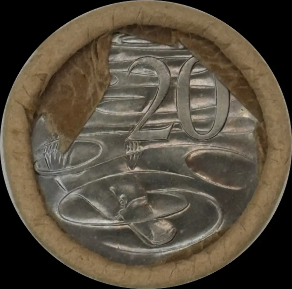 1980 Australian 20 Cent Mint Roll | Heads Tails