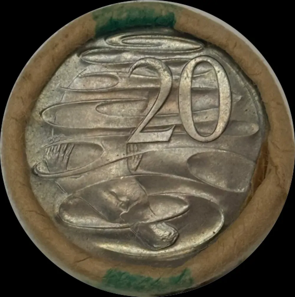 1973 20 Cent Coin Mint Roll Heads/Tails