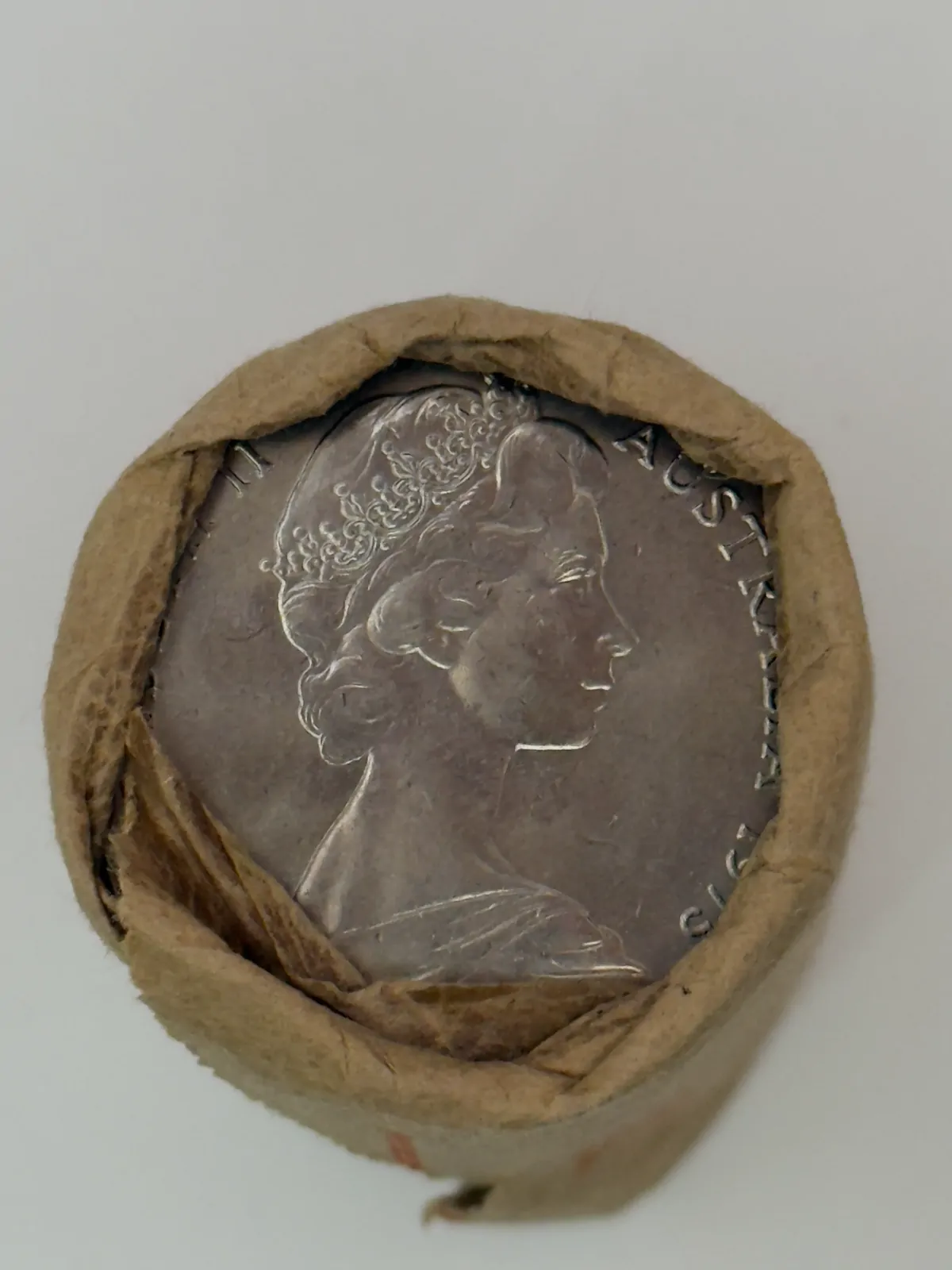 1975 50 Cent Mint Roll Heads/Heads