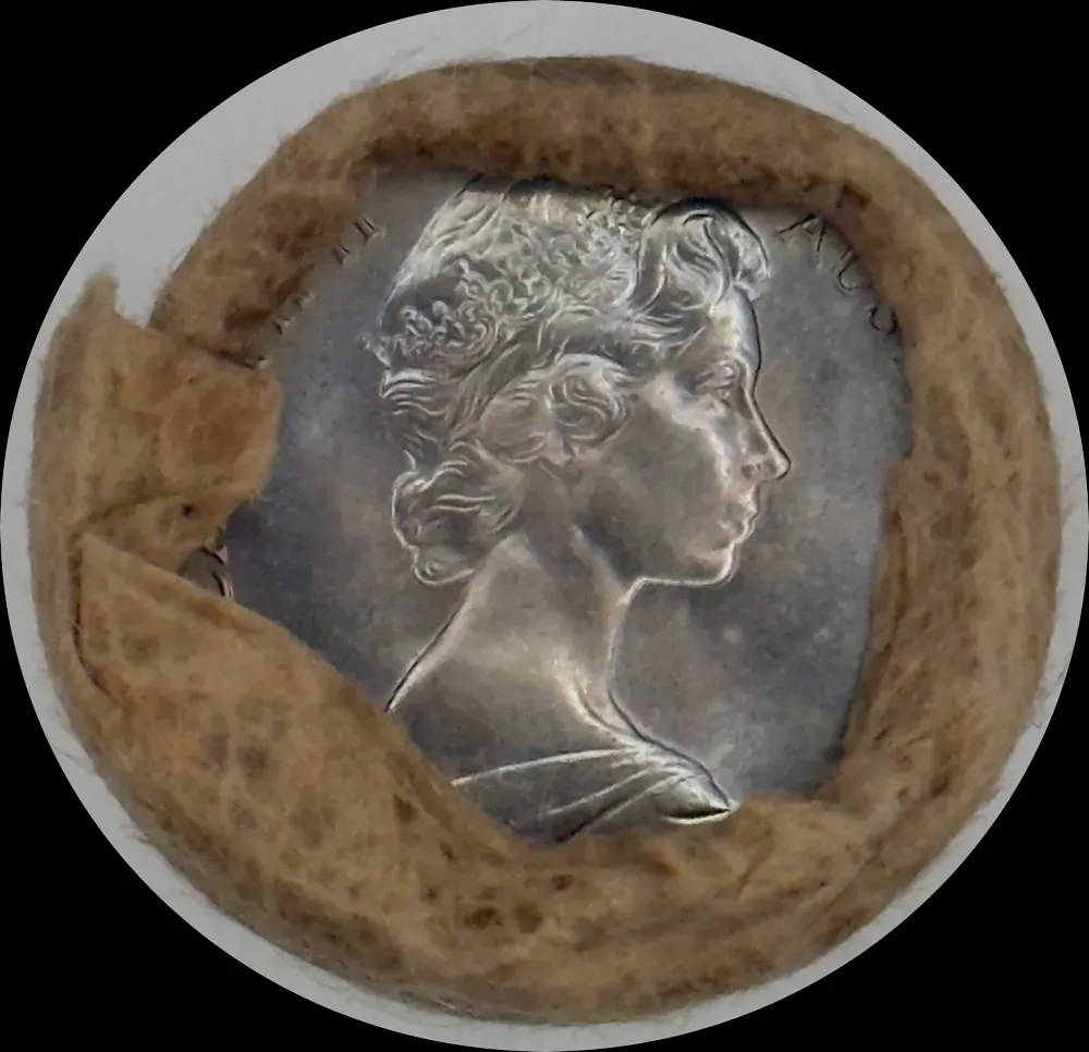 1980 5 Cent Coin Mint Roll Heads/Heads