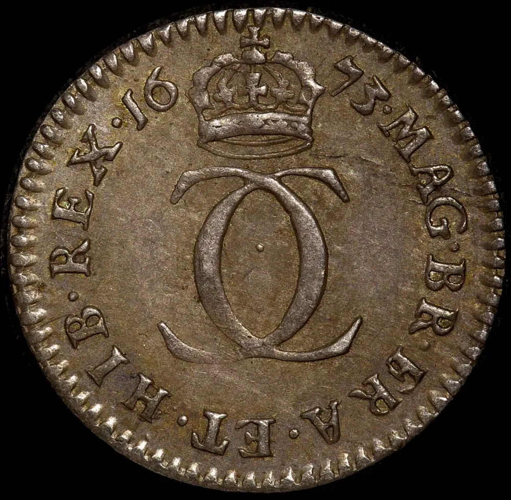 1673 Silver Twopence George II S#3388 good EF