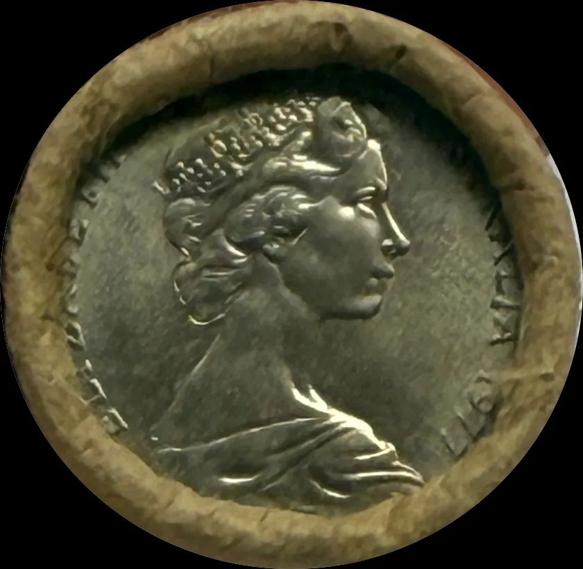 1977 5 Cent Mint Roll (Heads / Heads)