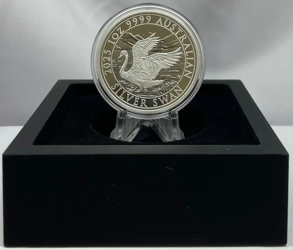2025 Silver 1oz Proof Coin Perth ANDA Money Expo Swan 