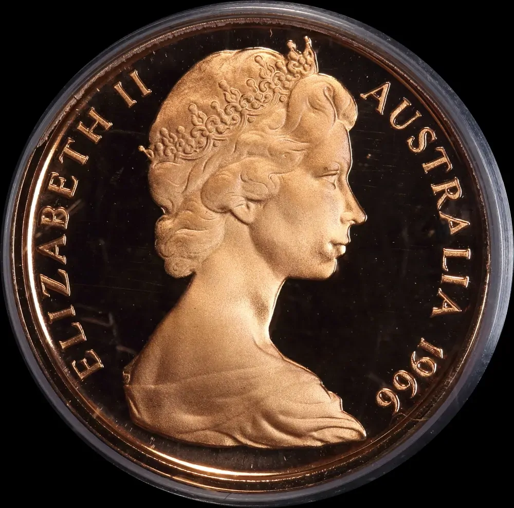 1966 One Cent Proof Coin PCGS PR68DCAM